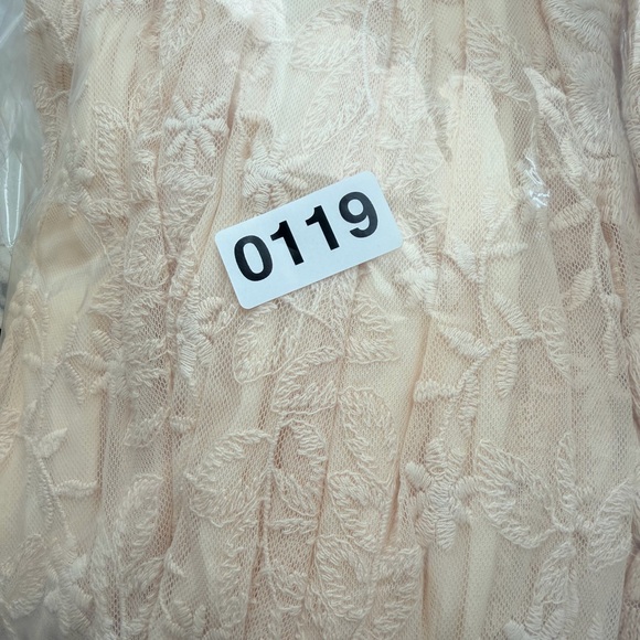 Free People Mountain Laurel Lace Embroidered Dress Boho Cottagecore Ivory Sz 6 - Picture 10 of 10